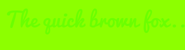 Image with Font Color 6BFF00 and Background Color 8DFF00